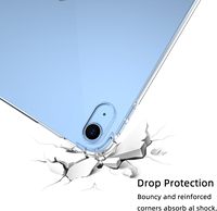 Étui transparent pour tablette iPad A16 11e génération 2025 10e 2022 10,9 pouces, coque antichute en TPU avec protection des quatre coins