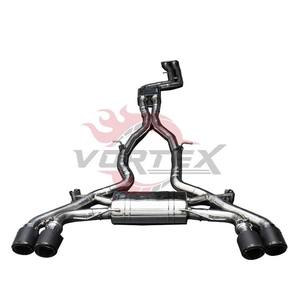 Sistema de Escape Catback Vortex SS304 para BMW X3M F97 X4M F98 S58 3.0T 2019-2024, Sistema Valvetronic, Puntas Cuádruples de Fibra de Carbono Mate - Product Image 1
