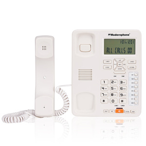 Téléphone analogique à deux lignes avec identification de l'appelant, téléphone filaire professionnel, téléphone de bureau à domicile, téléphone d'hôtel - Product Image 5
