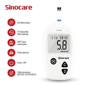 Sinocare Safe-Accu, Set <span class=keywords><strong>de</strong></span> Monitoreo <span class=keywords><strong>de</strong></span> <span class=keywords><strong>Glucosa</strong></span> <span class=keywords><strong>en</strong></span> <span class=keywords><strong>Sangre</strong></span>, 50 Tiras Reactivas y 50 Lancetas, Medidor <span class=keywords><strong>de</strong></span> <span class=keywords><strong>Glucosa</strong></span> - Product Image 5