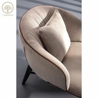 Fauteuil de détente moderne à cadre en acier et assise en velours, inclinable, pour la maison, la chambre, le salon, l'appartement, la villa