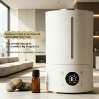 Nouveau modèle 2026 – Humidificateur intelligent 4L pour bureau et maison, remplissage par le haut, atomisation ultrasonique 50W avec fonction de minuterie