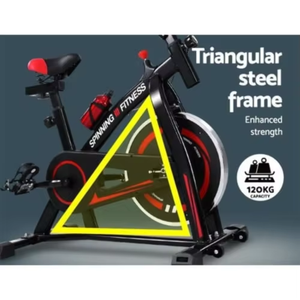 Équipement de gym Vélo de spinning en acier pour exercices Réduction de poids Cyclisme silencieux Spinning Entraînement à domicile - Product Image 6