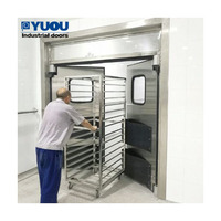 Porte Hygiénique en Inox à Fermeture Automatique pour Cuisine Pro, Passage Mains Libres et Flux de Travail Efficace