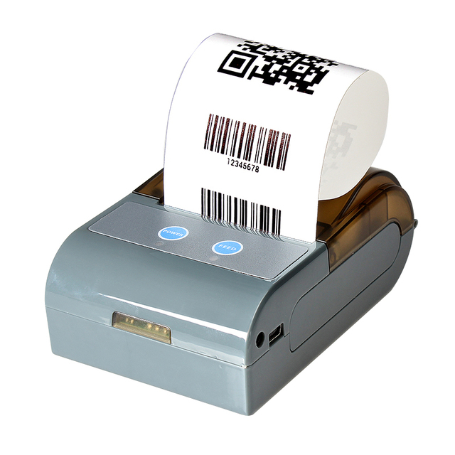 Customization Serial Port RS232 Interface DC Power Supply Portable Mini Wireless 58MM Printer with Car Charger Optional