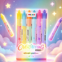 Surligneurs fluorescents multicolores à double pointe durables pour les écoliers et les étudiants