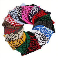Venta al por mayor de gorros personalizados de doble cara, sombreros, accesorios de estilo de moda, gorro de punto con telaraña para hombres y mujeres