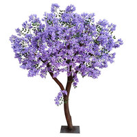Arbre artificiel de cerisier en plastique personnalisable, fleurs réalistes, tronc durable, écologique, pour intérieur/extérieur, Nouvel An