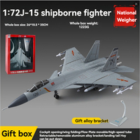 Nouveau modèle de chasseur J15 en alliage moulé sous pression 1:72, collection d'avions militaires, jouet de collection en métal pour garçons
