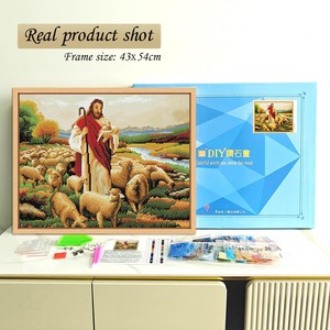 ภาพวาดเพชร DIY ลายป่า 5 มิติ พระเยซู งานศิลปะโมเสกเพชร ตกแต่งบ้าน - Product Image 2