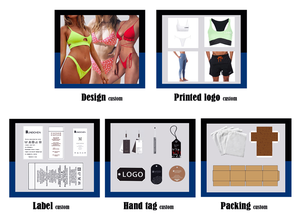 Xuanlang 3 colores Bikini <span class=keywords><strong>de</strong></span> mujer traje <span class=keywords><strong>de</strong></span> baño Halter encaje hasta traje <span class=keywords><strong>de</strong></span> baño <span class=keywords><strong>de</strong></span> <span class=keywords><strong>dos</strong></span> piezas para pecho grande - Product Image 4