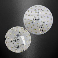 Carte source LED ronde AC220V sans pilote, SMD2835, substrat aluminium, 3000K 6000K, pour réparation et réaménagement de downlights et projecteurs