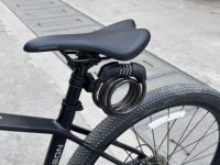 Antivol pliable en acier résistant aux intempéries pour vélos et véhicules électriques avec cadran à combinaison ergonomique à 4 chiffres