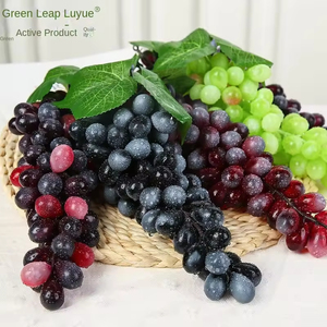 Wholesale Plastic Aritificial Fruit String Decoration Simulation Grape Frost Raisin <b>Leaf</b> Rattan for Home and Christmas Occasions - Product Image 3
