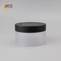 Pots cosmétiques vides en plastique PETG paroi épaisse 1oz 2oz 4oz 8oz récipient givré avec couvercles noir mat pour l'emballage de gommage