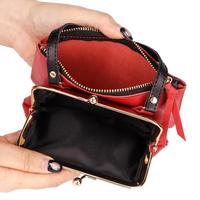 Dompet Koin AndoBag untuk Wanita, Tas Tangan Kulit Sapi Asli, Dompet Lipat Vintage dengan Kancing, Tas Penyimpanan Kapasitas Besar 1478