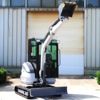 Pengiriman Gratis Excavator Mini Crawler 2,5 Ton Mesin Diesel Kubota Bersertifikasi EPA, Alat Penggali Kompak untuk Konstruksi, Lanskap, dan Pertanian