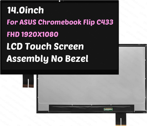 สำหรับ <span class=keywords><strong>ASUS</strong></span> <span class=keywords><strong>Chromebook</strong></span> Flip C433 FHD LED LCD ชุดหน้าจอสัมผัสพร้อมจอแสดงผล LCD สำหรับเปลี่ยน ไม่มีกรอบ - Product Image 1