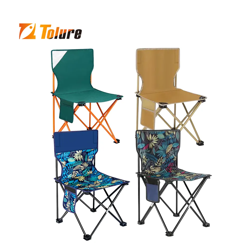 Maple leaf camo Fishing Camping Chair Easy to Set up Carry Beach Fishing Outdoor Folding Camping Chairs