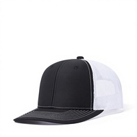 Casquette de camionneur unisexe Richardson 112, visière légèrement incurvée, couleur unie, tendance, toutes saisons, maille, 6 panneaux, réglable