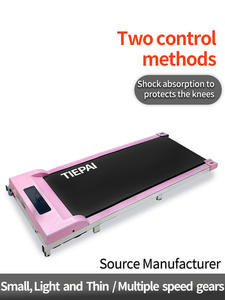 Pembe mavi renk Mini elektrikli koşu bandı ev Fitness yürüyüş Pad altında masa koşu bandı ile Bluetooth App yürüyüş ped koşu bandı - Product Image 4