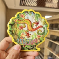 Coloré grand île des Canaries résine sous-verres en céramique élégant coquille forme cuisine tapis et tampons élégant décor à la maison