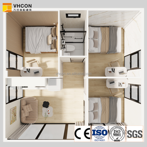 Casa Contenedor de Montaña de Ensamblaje Rápido, Tipo <span class=keywords><strong>Chalet</strong></span> para Esquí, 3 Dormitorios, 1 Sala de Estar, Techo Resistente a la Nieve, Triple Acristalamiento - Product Image 3