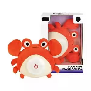 BGL Baby Plush <strong>Stuffed</strong> <strong>Animal</strong> Toy Pacify Stuffing Toy with Light and <strong>Music</strong> Cute Crab Shape for <strong>Newborn</strong> - Product Image 2
