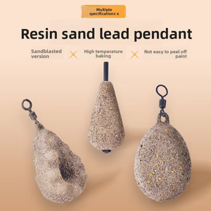 Plombs de pêche à la <span class=keywords><strong>carpe</strong></span> en résine texturée, forme goutte d'eau, à trou traversant, pour la pêche en mer, fournisseur OEM personnalisé - Product Image 1