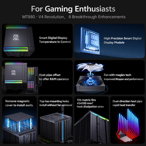 SNOWMAN Quiet <span class=keywords><strong>CPU</strong></span> Heat Pipe Cooler Bajo nivel de ruido y alta eficiencia para PC de juegos y estaciones de trabajo Intel y AMD Ready - Product Image 6