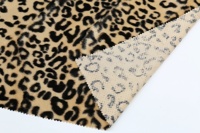 Tissu de canapé en velours 100% polyester, imprimé léopard, pour meubles, textile, vente en gros