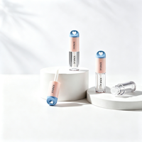 Tube de brillant à lèvres vide de 3,7 ml, en plastique ABS PETG, avec bouchon en forme de cœur, conteneur pour brillant à lèvres, logo personnalisé, flacon de brillant à lèvres cosmétique