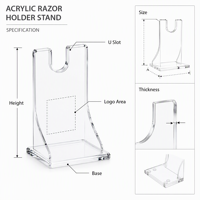 Présentoir personnalisé en acrylique pour flacons de sel de bain, organisateur transparent à niveaux pour pots de spa, avec compartiments ronds, support d'étagère, présentoir de vente au détail avec logo OEM
