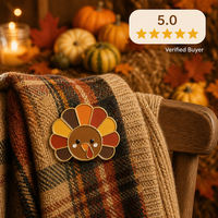 Broche visage de dinde mignonne, épingles de revers, bijoux de Thanksgiving, badges métalliques en gros, épingles en émail souple personnalisées, usine OEM