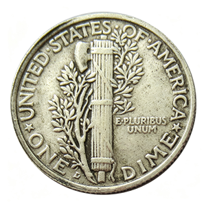 Replica della Moneta Mercury Dime da 10 Centesimi, Moneta Decorativa USA con Testa della Libertà Alata, Replica da Collezione per Regalo o Esposizione - Product Image 3