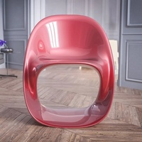 Chaise simple en FRP de haute qualité, style nordique minimaliste, pour bureau, salon, chambre à coucher, salle à manger, coiffeuse