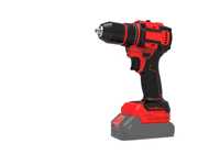 Perceuse à percussion sans fil industrielle rouge 21V sans balais à batterie lithium rechargeable pour métal/bois/pierre