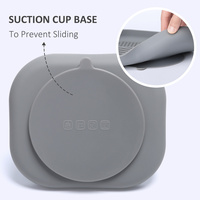 Bol pour chien à alimentation lente antidérapant en silicone de qualité alimentaire sans BPA, assiette d'alimentation pour animaux de compagnie