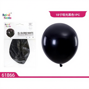 Set de Globos Negros Mate de 18 Pulgadas, Decoración para Fiestas de Regreso a Clases, Marca Peiyong, Modelo 61866 - Product Image 1