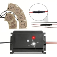 Dispositif anti-martres et rats 12V pour véhicule, avec fonctions anti-choc électrique 450V, ultrasons, stroboscope, coupure automatique de batterie et protection contre les sous-tensions.