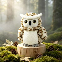 Boneka Burung Hantu Salju Realistis, Boneka Burung Hantu Berbintik Lucu, Mainan Penghibur Anak, Dekorasi Rumah, Kado Ulang Tahun, Logo Bordir Kustom Tersedia
