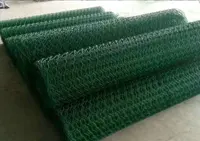 הנמוך ביותר מחיר סין ישיר מפעל pvc מצופה משושה תיל ירוק פלסטיק עוף חוט רשת