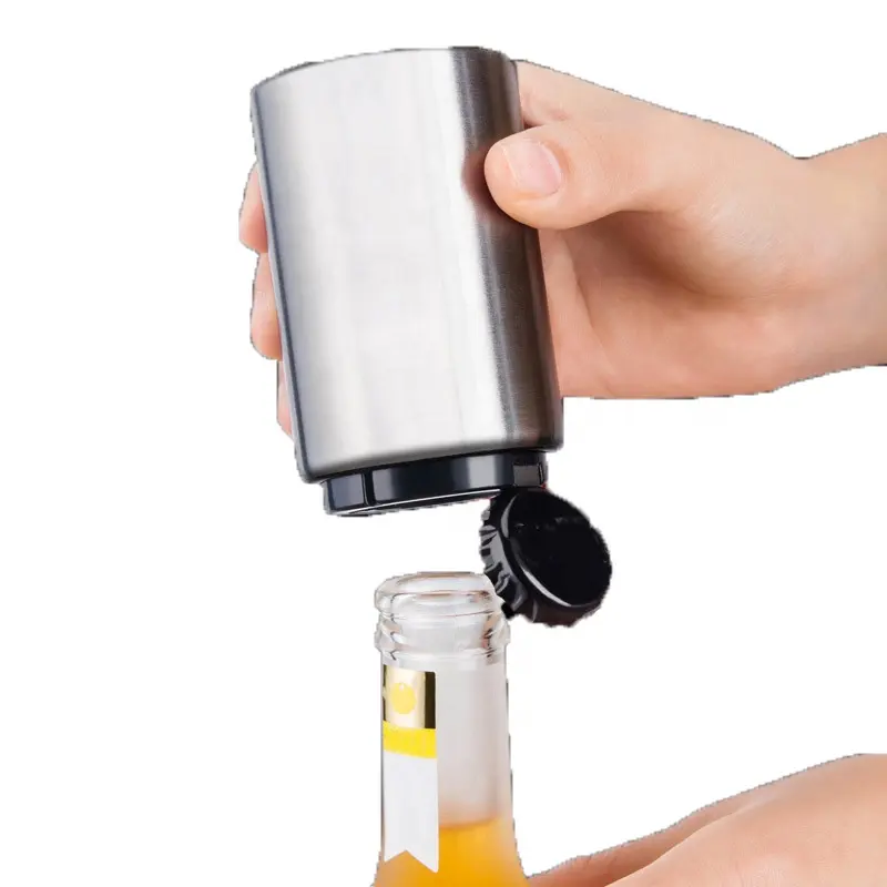 Portable Kitchen Stainless Steel Bottle Opener Beer Opener Automatic Magnetic Beer Openers Bar Wine Opener Tool