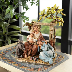 स्टॉक उत्पाद 18cmh राल पवित्र परिवार नटिविटी आकृति कैथोलिक धार्मिक मूर्तियों आभूषण मॉडल पैटर्न - Product Image 5