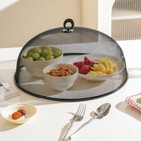 Housse de table pour restes de nourriture ménagers avec poignée, protection contre les mouches, les moustiques et la poussière pour la maison et les restaurants