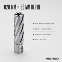 Kits de fraises annulaires en acier à grande vitesse, 7 pièces, avec étui en aluminium, pour perçage de métaux