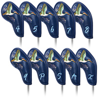 Articles à prix réduits : Accessoires de golf, vente en gros d'usine, housses de fers de golf à fermeture magnétique, housses de tête de golf brodées