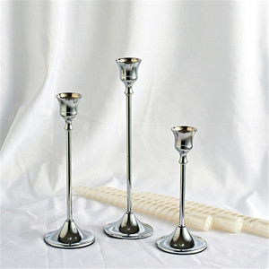 D'<span class=keywords><strong>oro</strong></span> di nozze supporto di candela Pilastro Conico Metallo candle stick Candeliere Per La Decorazione Domestica - Product Image 5