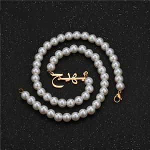 Custom Pearl Jewelry Arabic Baby Name Stainless Steel 14K 18K Gold Plated <b>Necklace</b> Dubai Personalised Silver - Product Image 4
