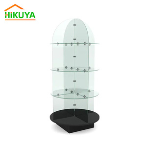 Trưng bày tháp kính cường lực xoay trưng bày để trưng bày hàng hóa nhỏ hoặc vừa - Product Image 3